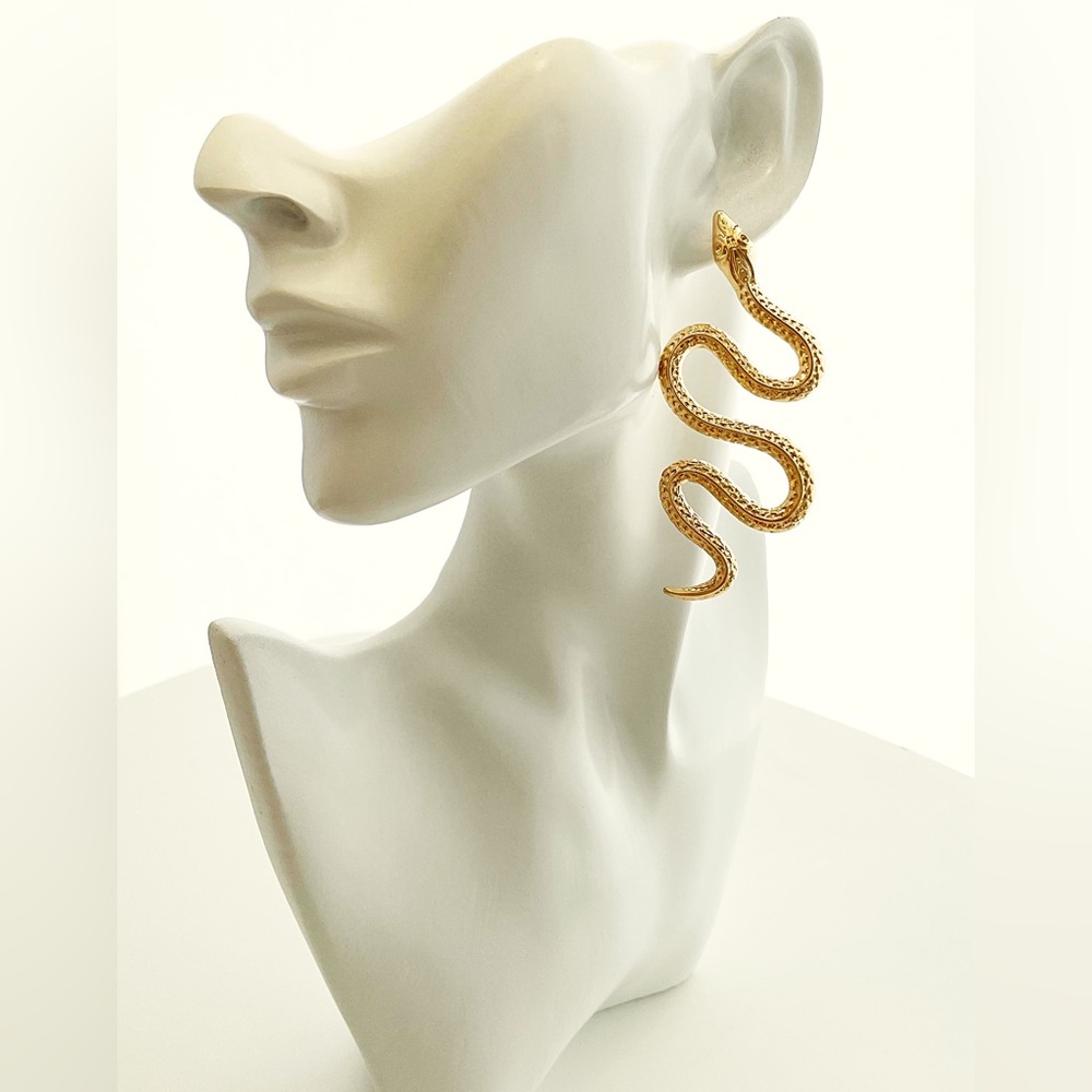 Oversized Snake Earrings